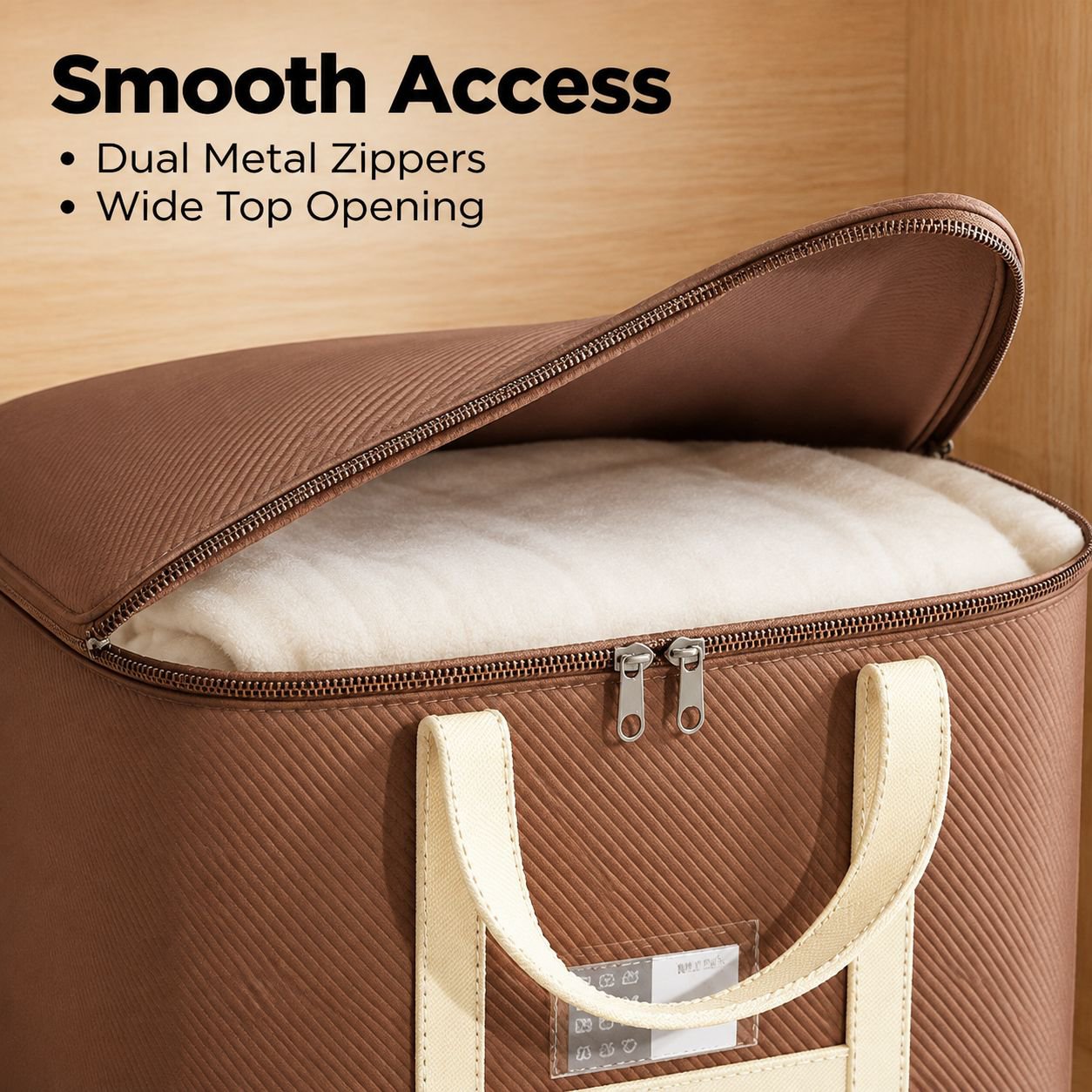 Large capacity clothing, quilt, and luggage storage bag