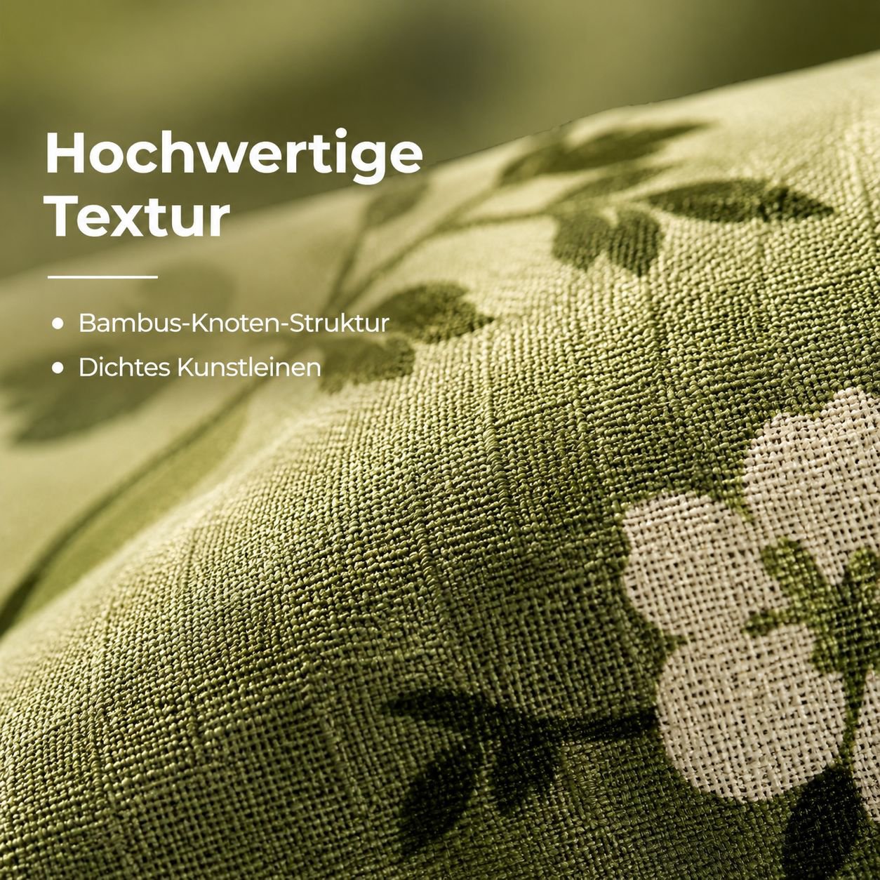 Rechteckiges Retro-Kissen in Hellgrün