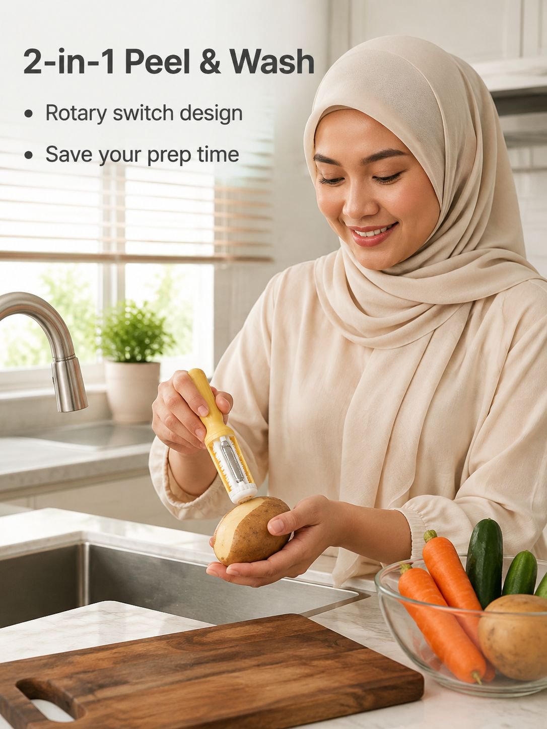 Household multi-functional peeler