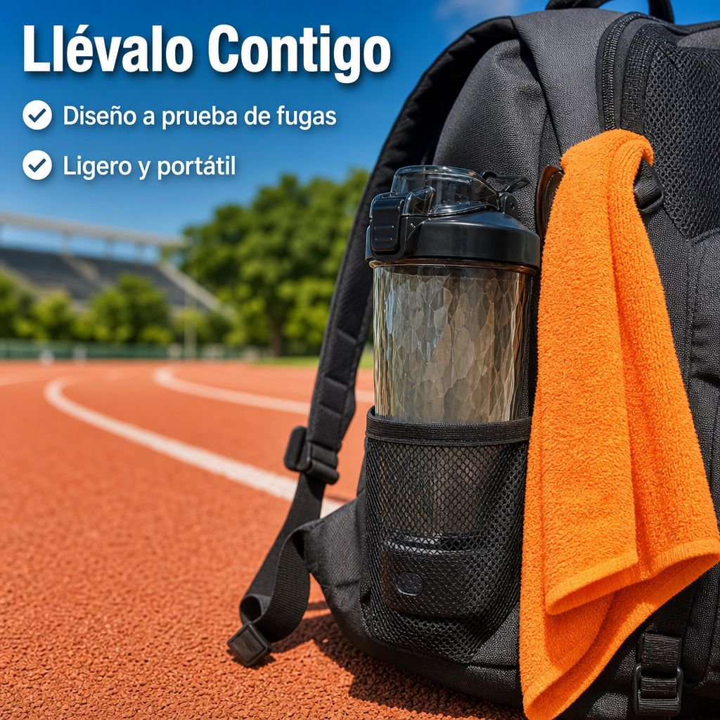 Taza automática mezcladora de café deportiva, botella portátil para fitness