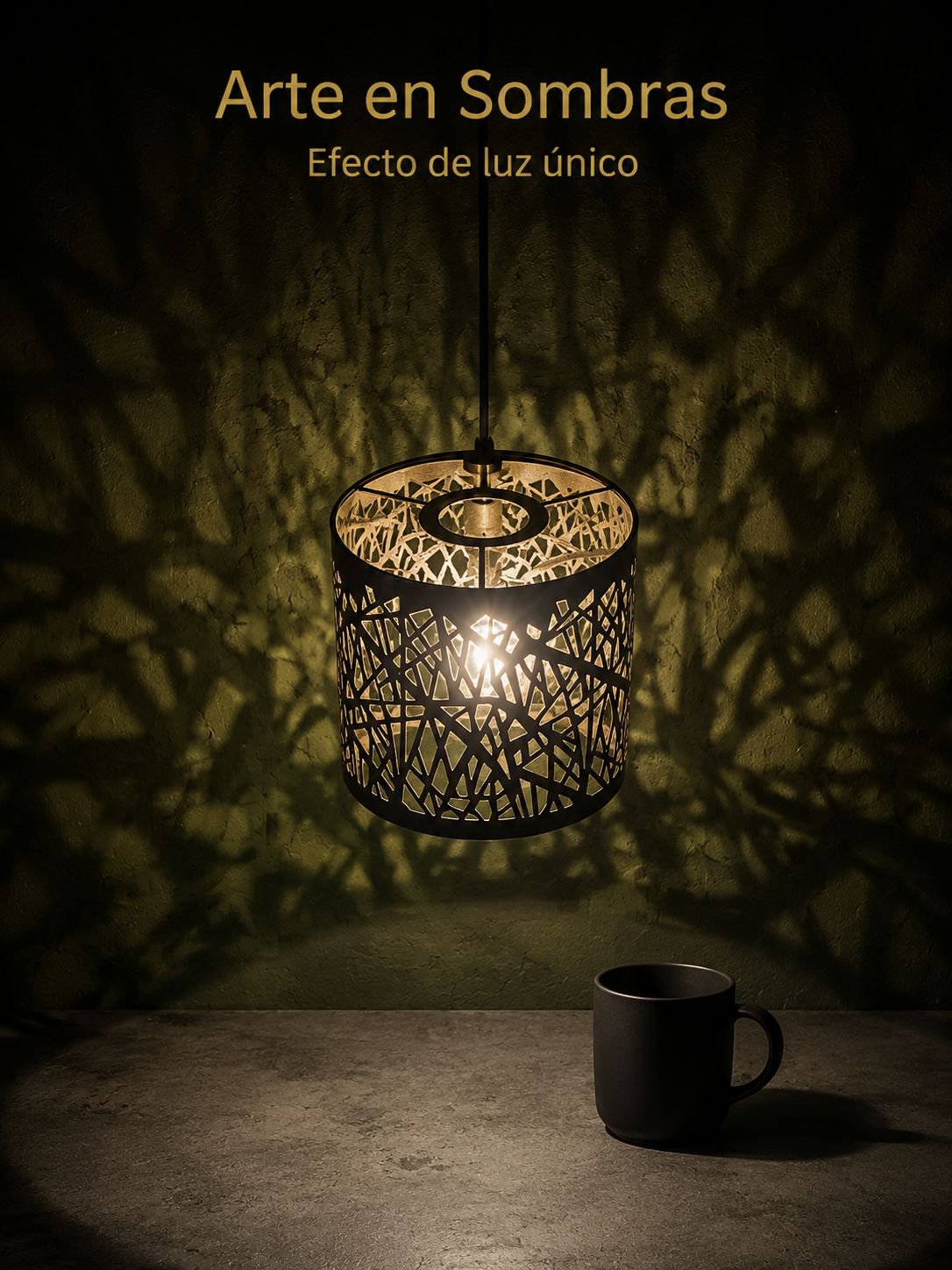 Pantalla creativa con bombilla hueca
