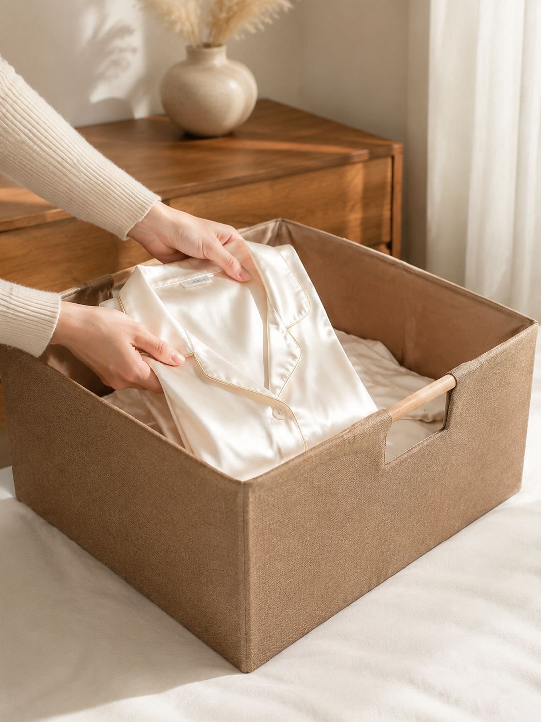 Reusable and washable fabric organizer for home