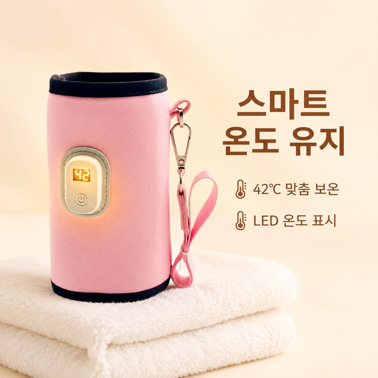 휴대용 USB 충전 아기 젖병 가열 보온기 자동 온도 조절 커버