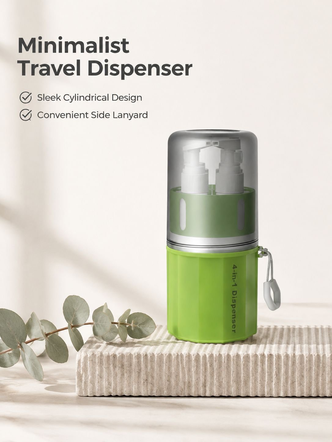 Wall-Mounted Travel Dispenser Bottles 4-in-1 Silicone Suction Shampoo & Shower Gel Set