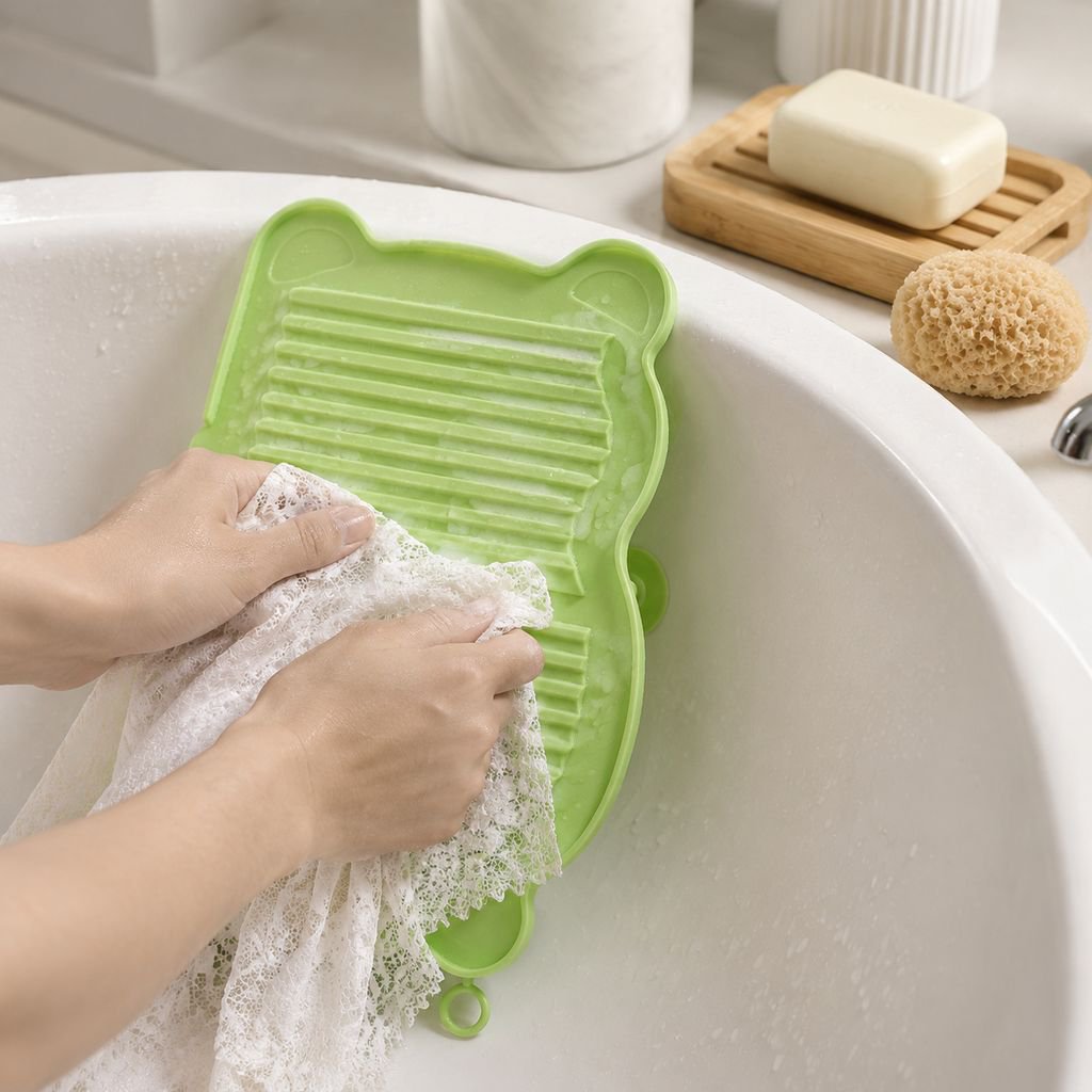 Household Multi-Functional Soft Silicone Washboard & Foldable Cutting Board