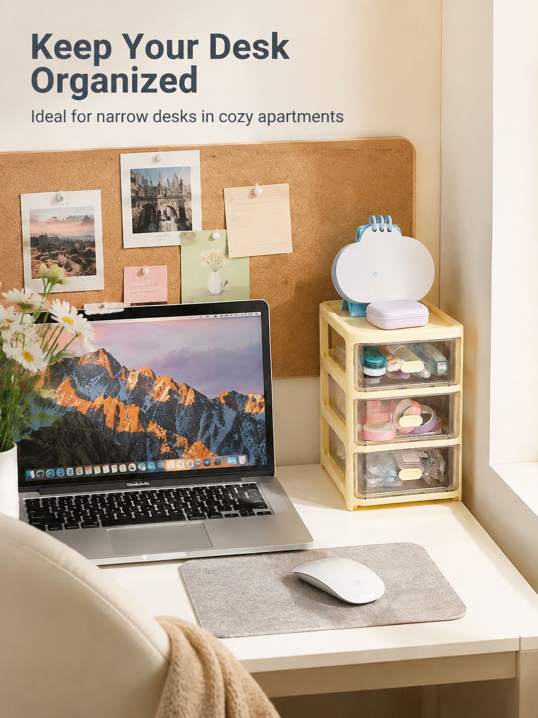 Office storage organizer holding stationery and small items