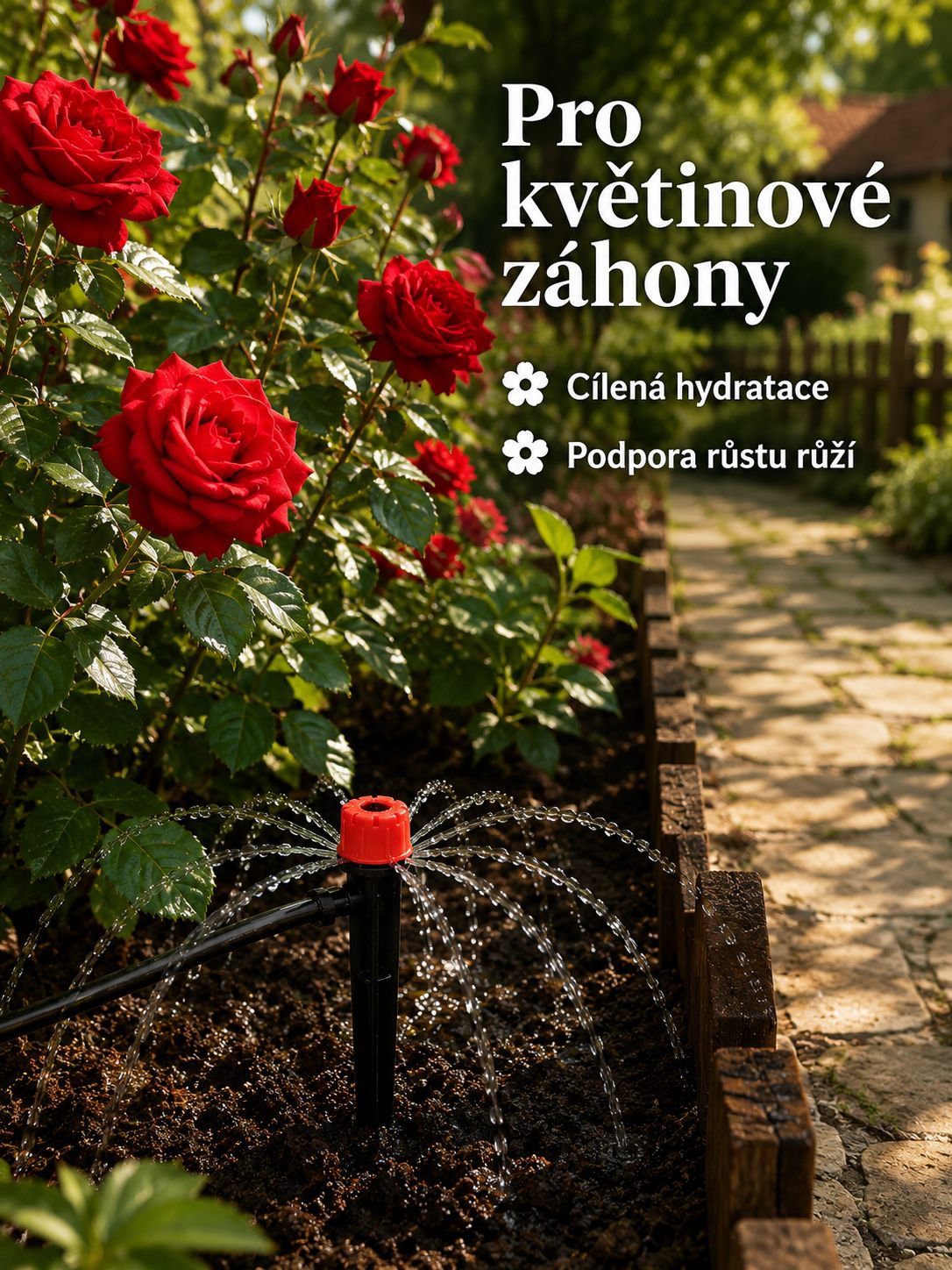 Přesné zavlažování rostlin díky kruhové hlavici