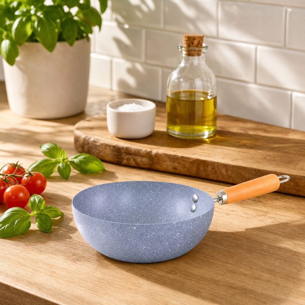 Mini Non-stick Frying Pan, Household Marble Pattern Egg Pan
