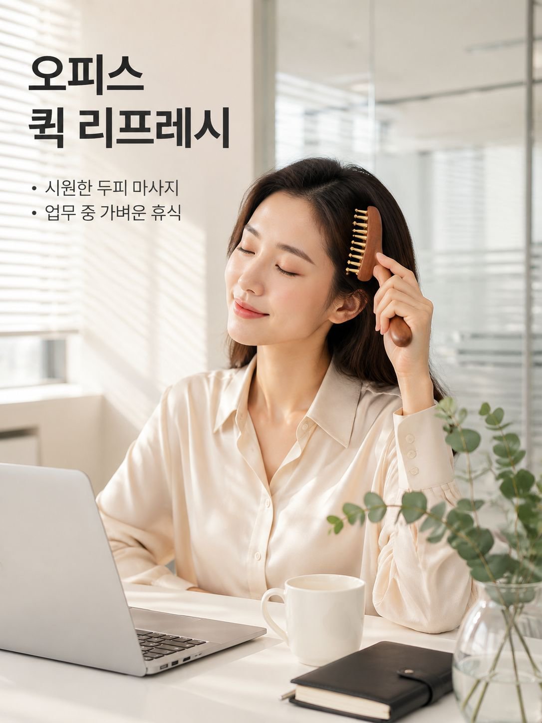 경락 마사지 브러쉬 빗