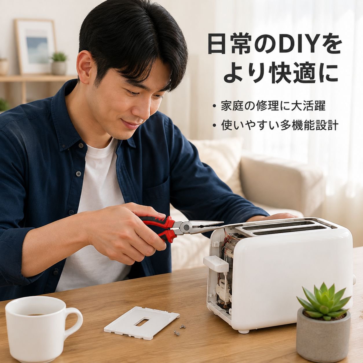 多機能ペンチ 1本で10本分のワイヤープライヤー 五金工具