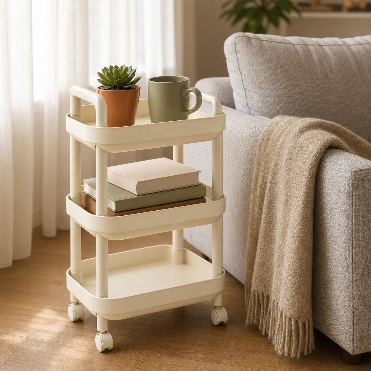 Home Multi-Layer Movable Organizer Shelf