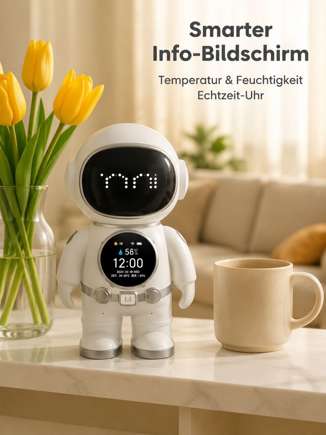 DeepSeek Doubao Smart AI Toy, Dialog-KI-Roboter, Chat-Begleiter, WLAN-Bluetooth-Lautsprecher, Lernma