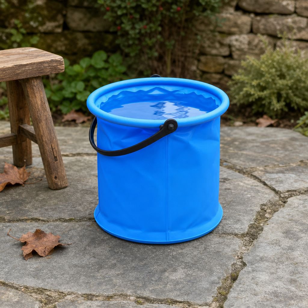 Outdoor Durable Waterproof Foldable Water Bucket for Camping and Fishing