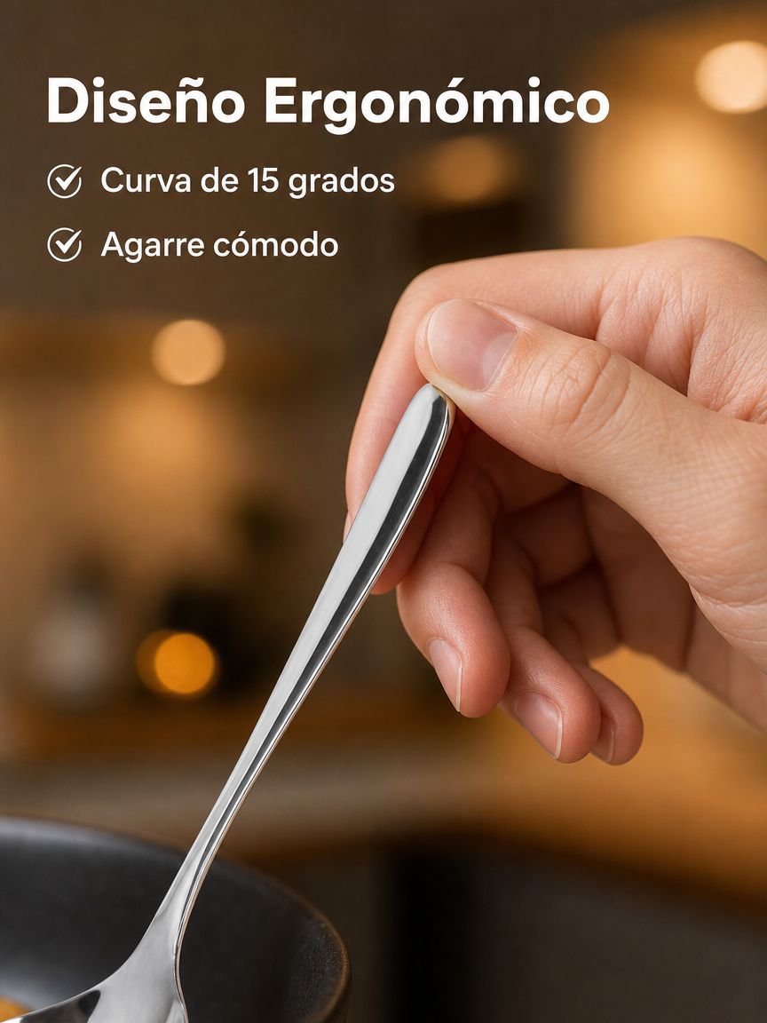 Cuchara de sopa de acero inoxidable