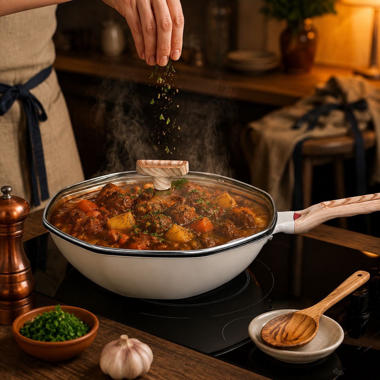Innovative Octagonal Non-Stick Pan, Even Heating