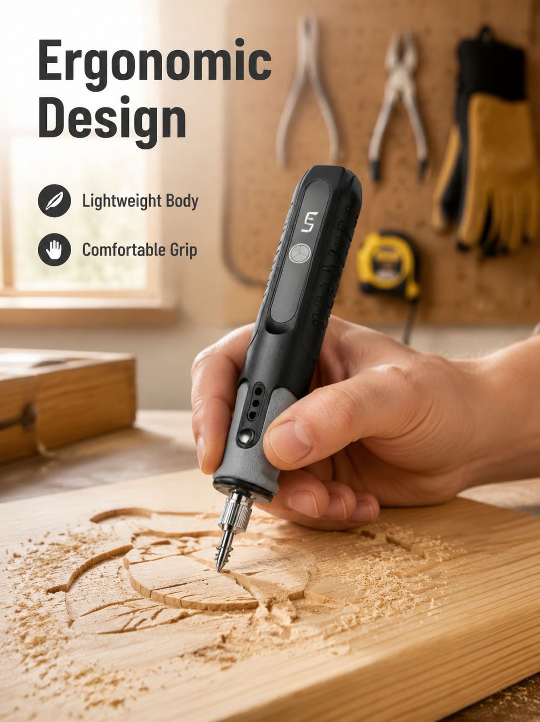 Multi-functional Electric Engraving Pen for Wood and Jade Polishing