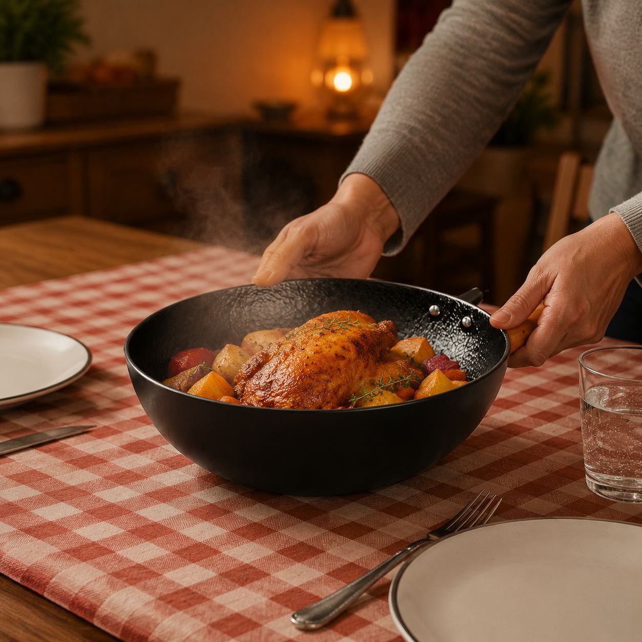 Sturdy and stylish nonstick iron pan