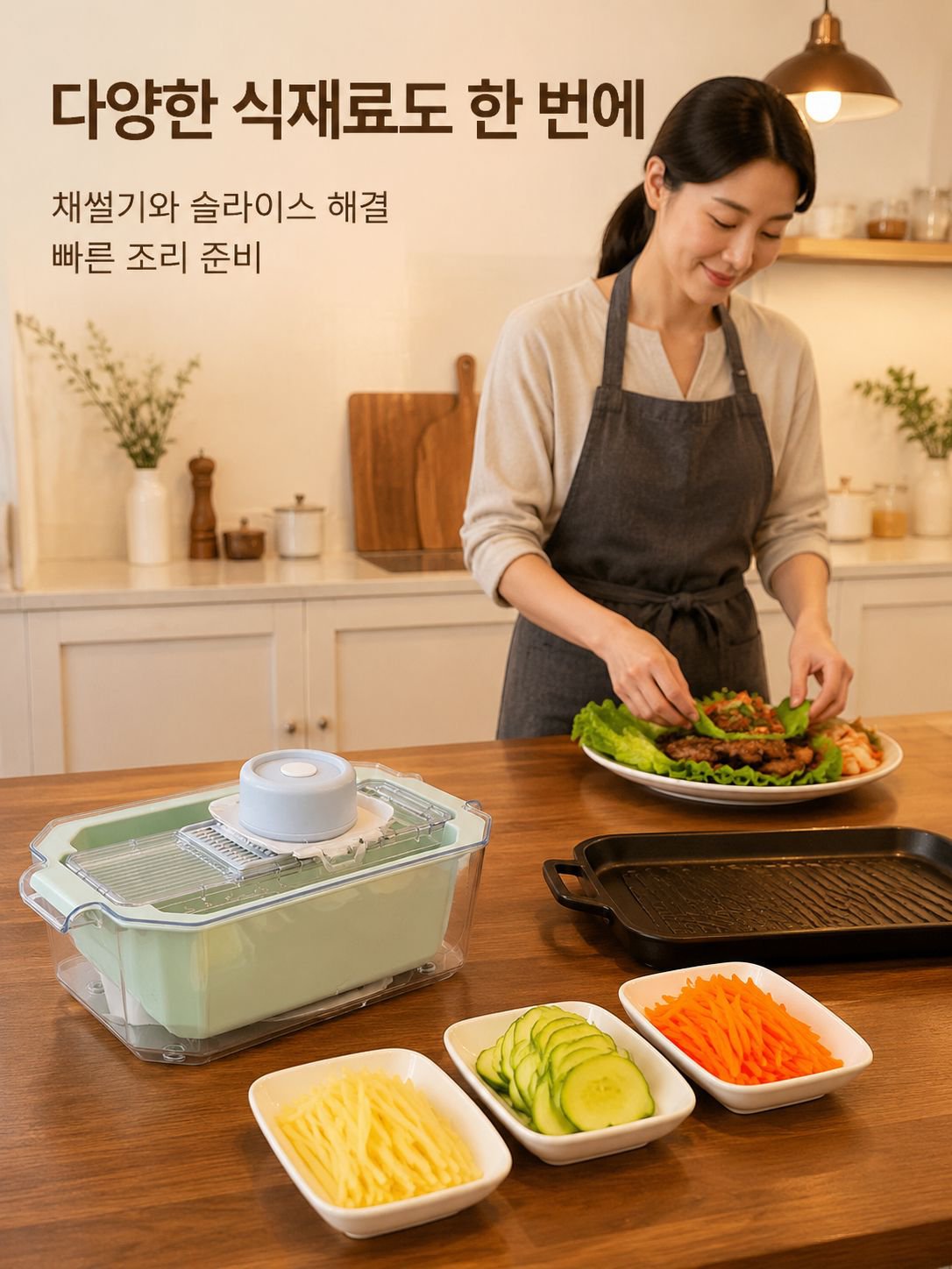 다기능 과일 절편기 식칼