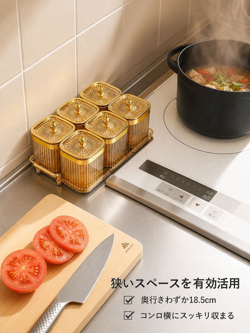 密閉式スパイス瓶の家庭用保存容器セット