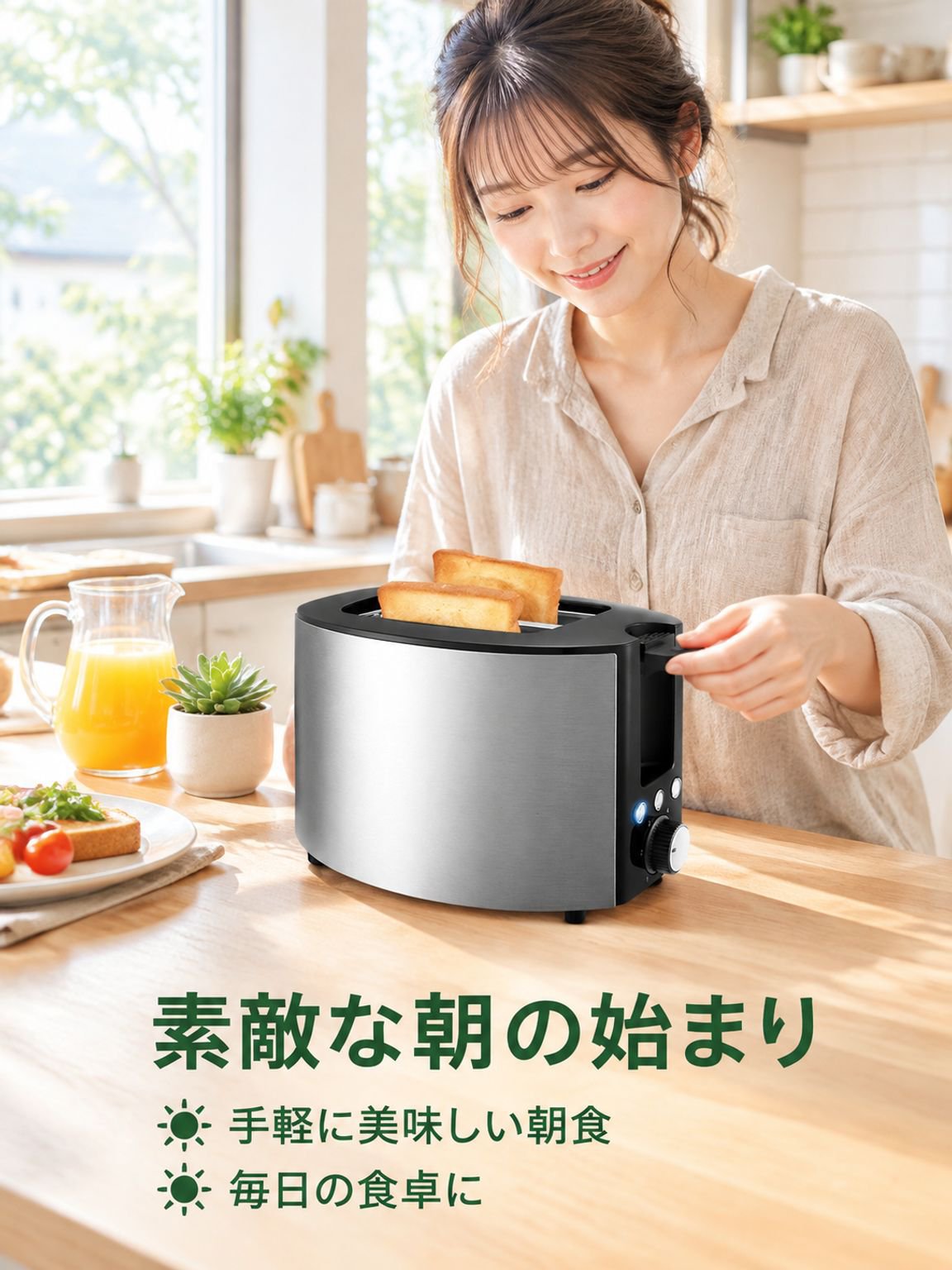 家庭用ミニステンレス製トースター
