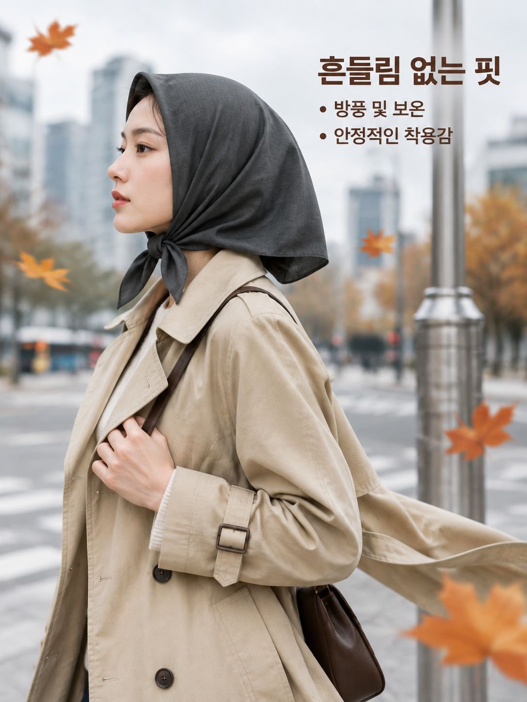 그라데이션 스타일 머리 스카프