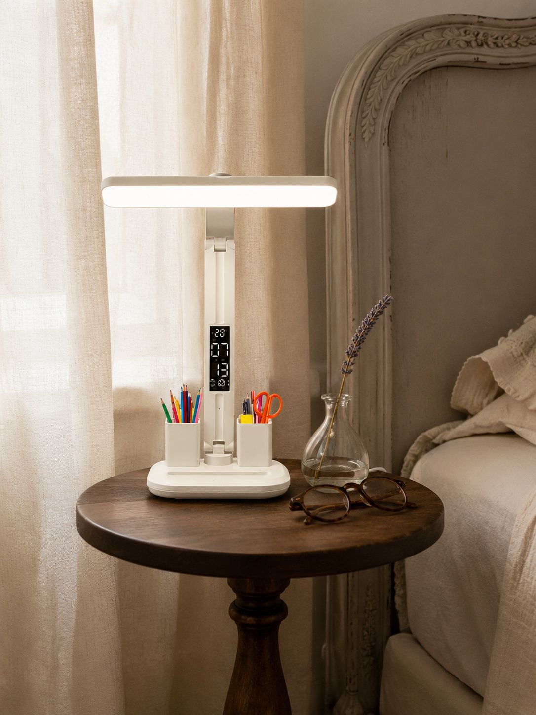 Petite lampe de chevet rechargeable et pliable