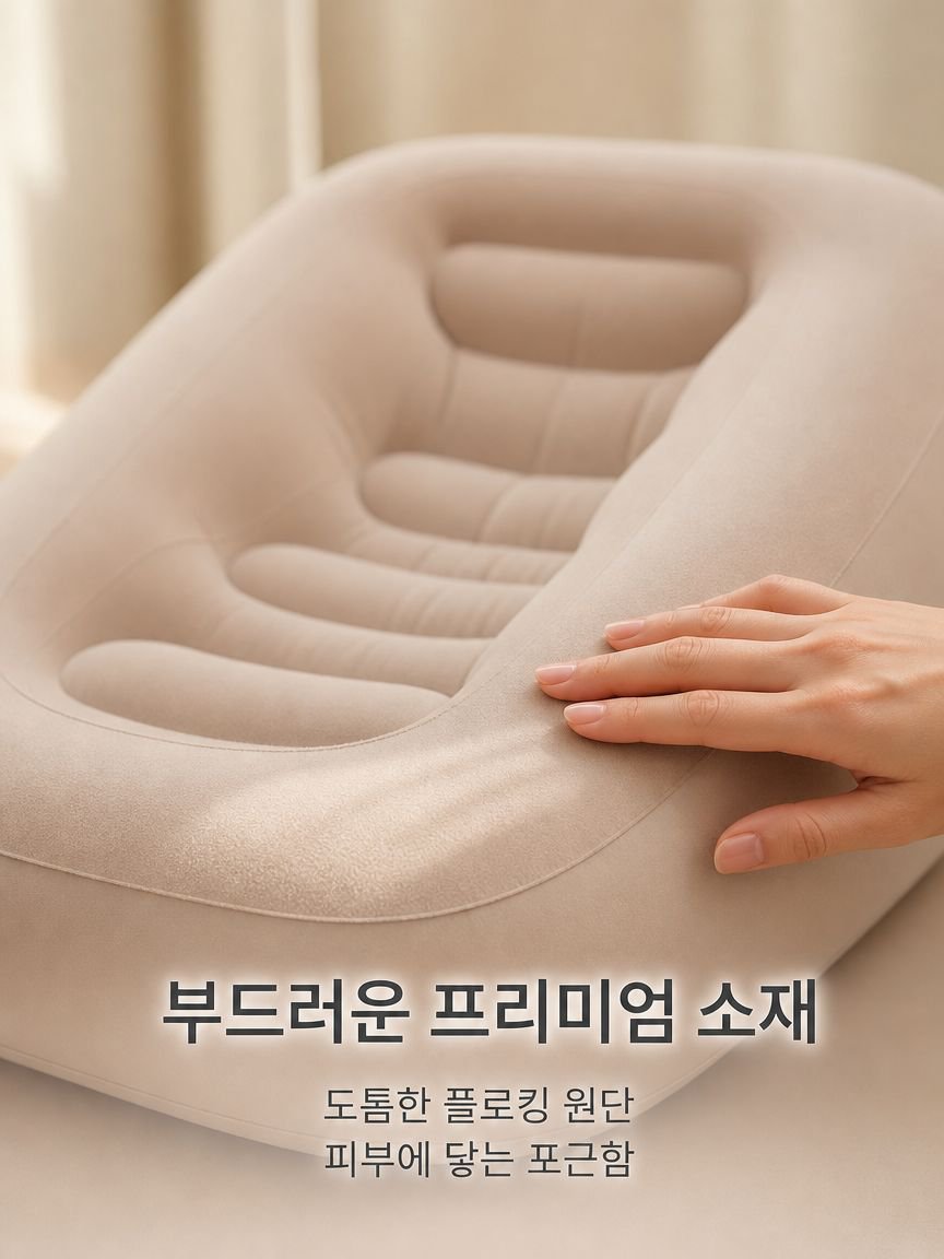 빈백 의자는 눕거나 잠을 자기에 완벽합니다.