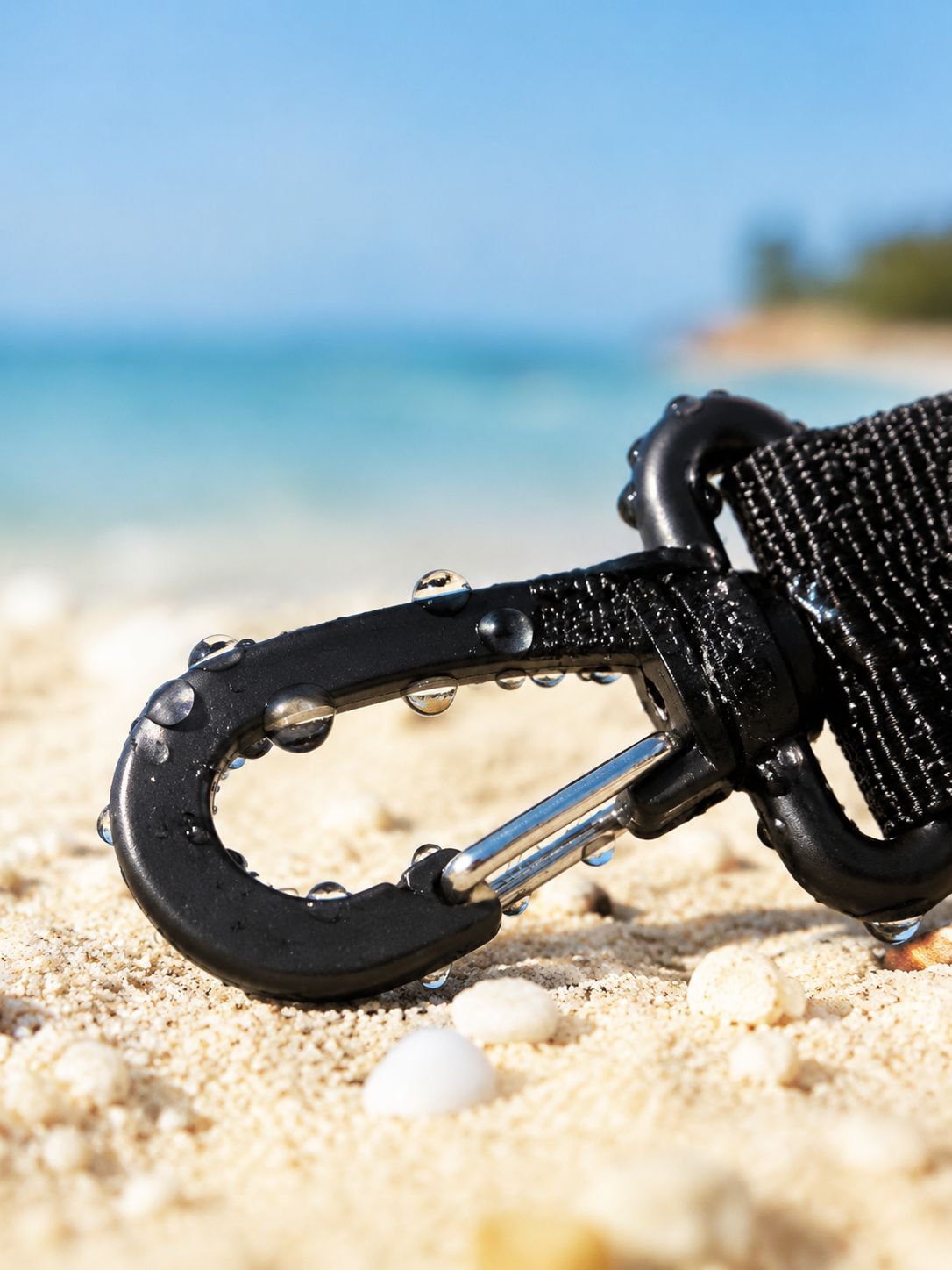 Flexible TPU coiled anti-lost rope for an underwater camera