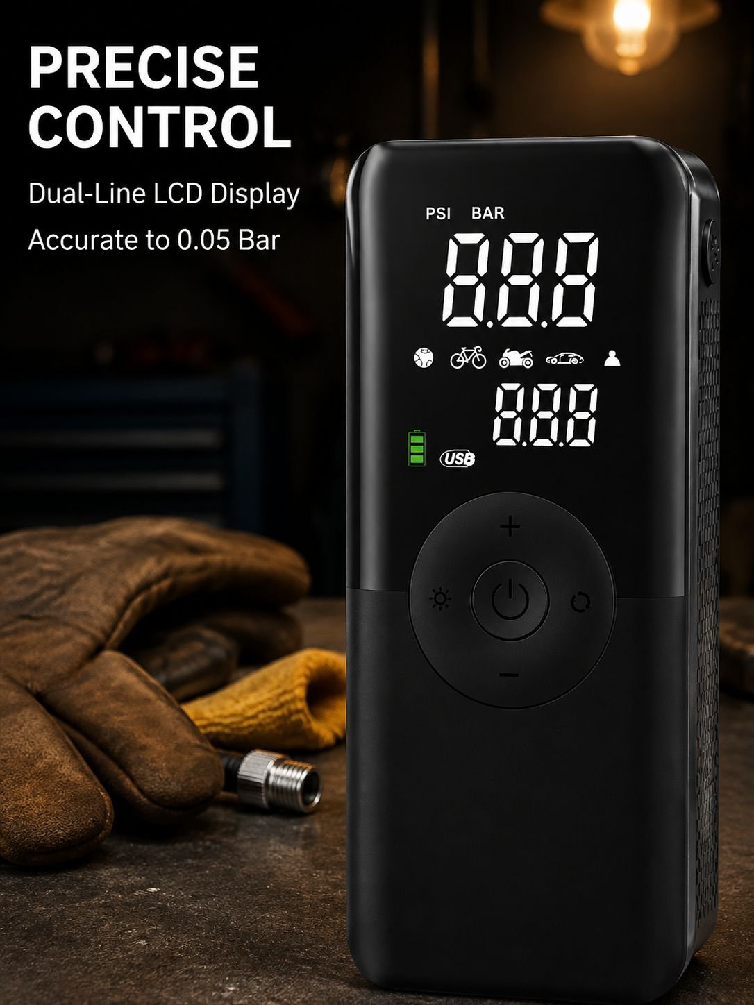 Smart car air pump for outdoor tents and car tires