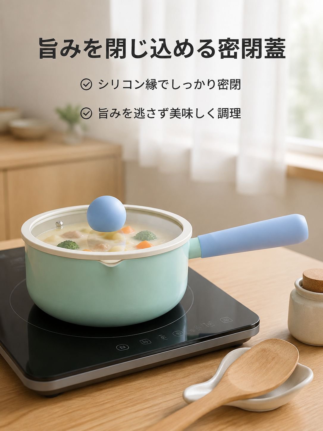 小型セラミック製ノンスティックフライパン