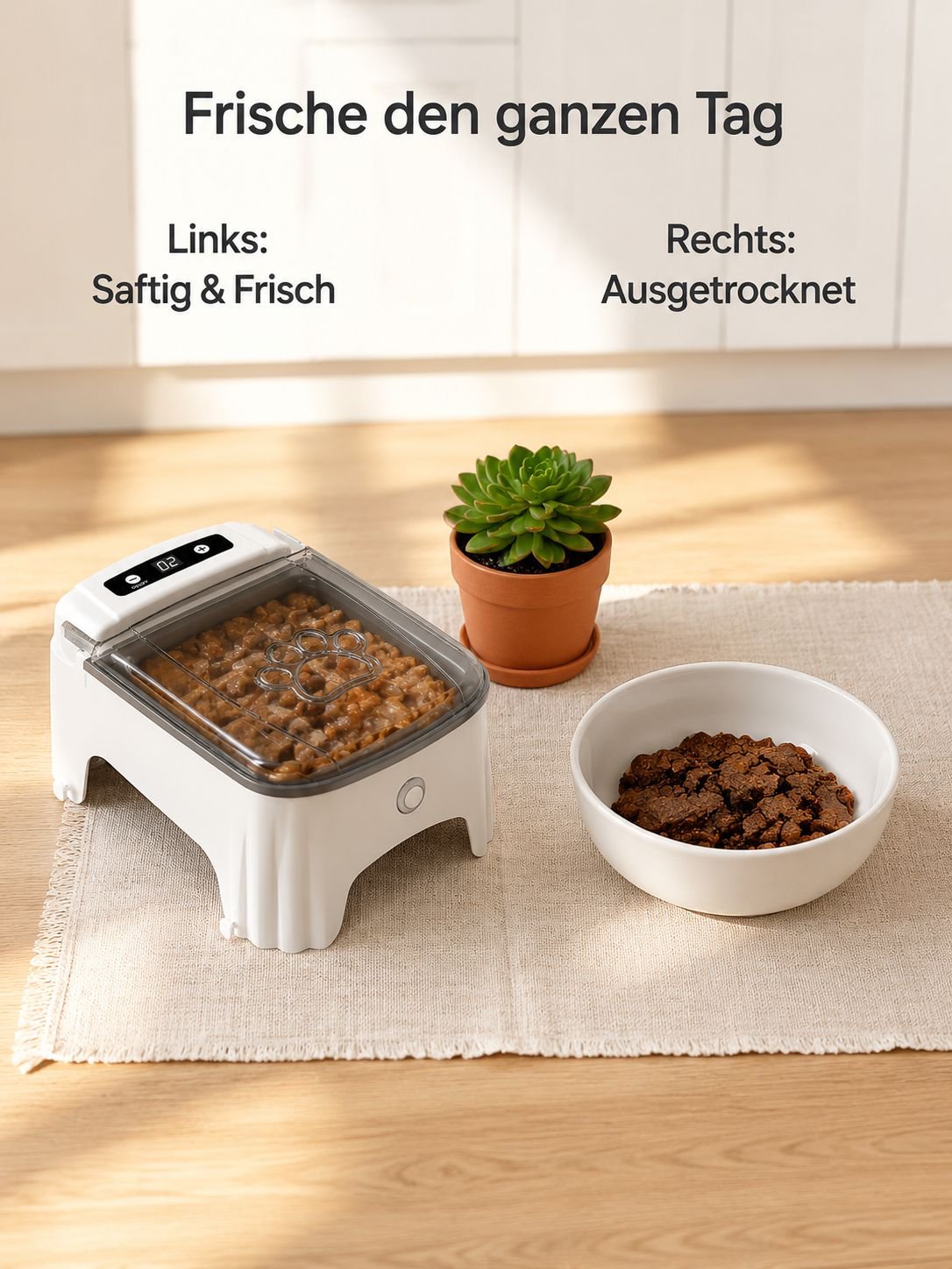 Praktischer Futterspender für Haustiere