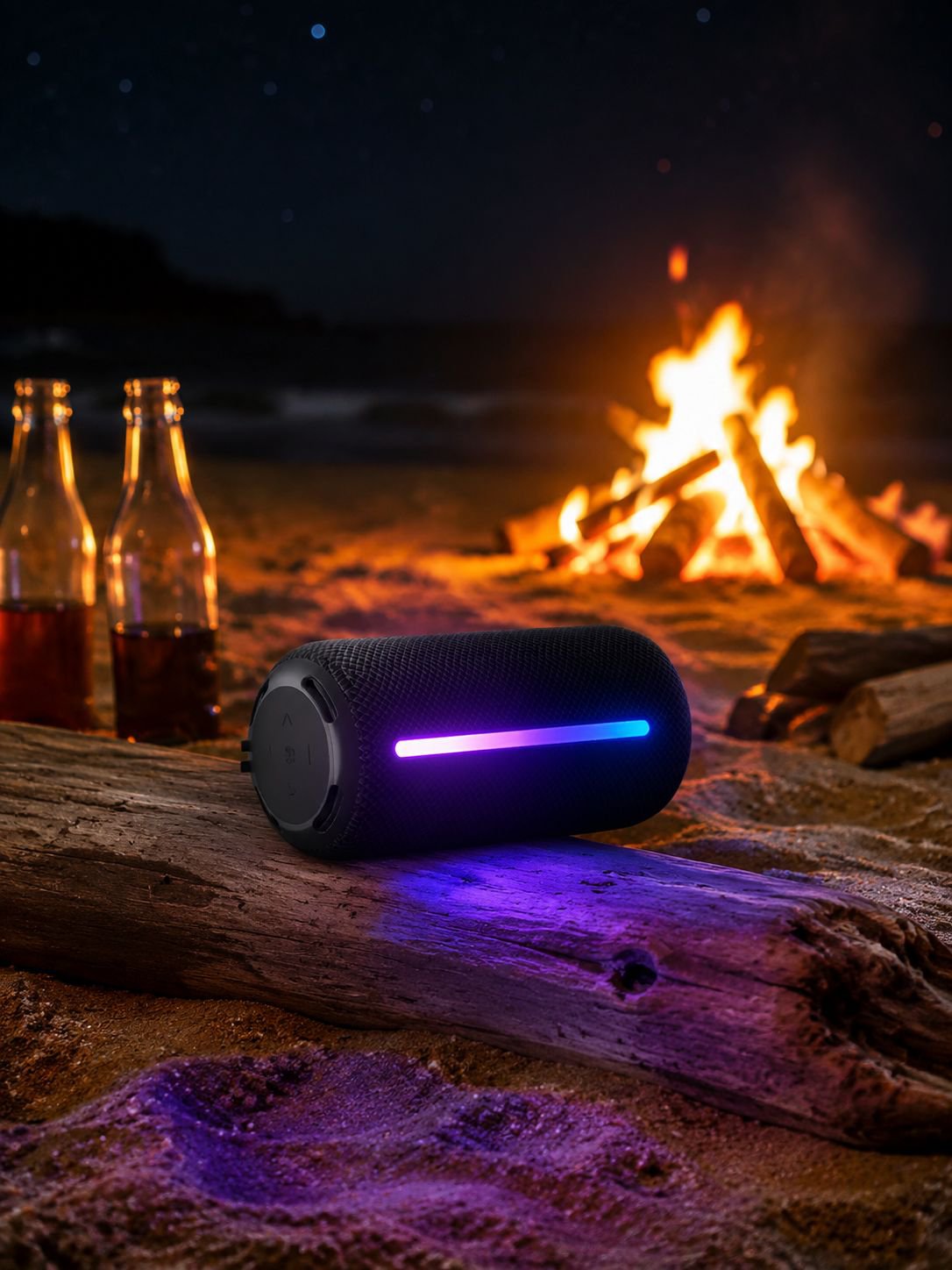 Nuevo altavoz Bluetooth 2025 con alta potencia, portátil, resistente al agua para exteriores y sonid