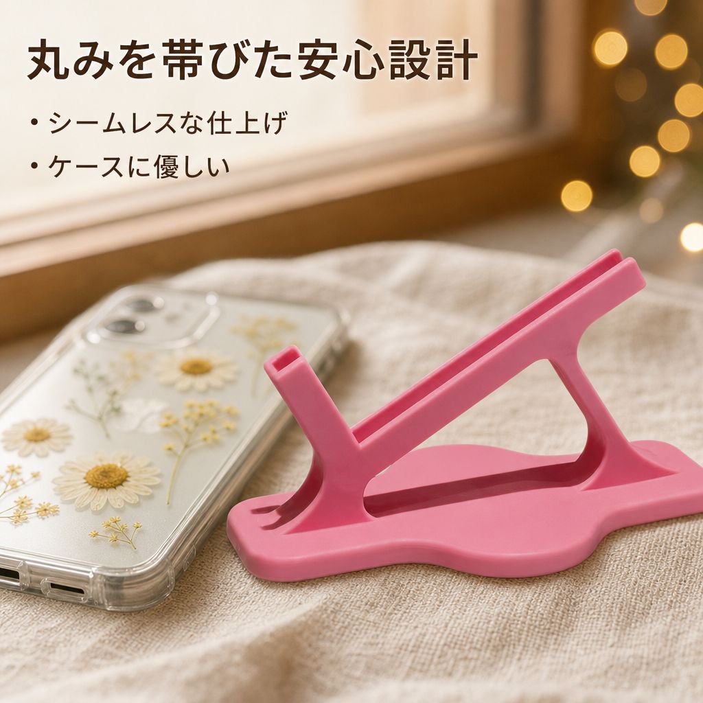 ベッド用横向きスマホスタンド