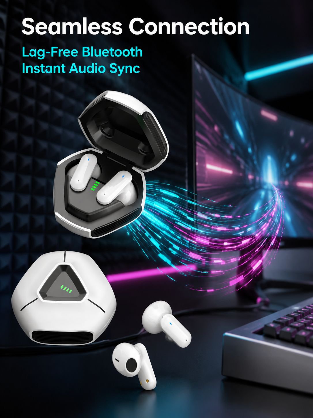 Gaming Bluetooth Ultra Long Life Noise Canceling Headset
