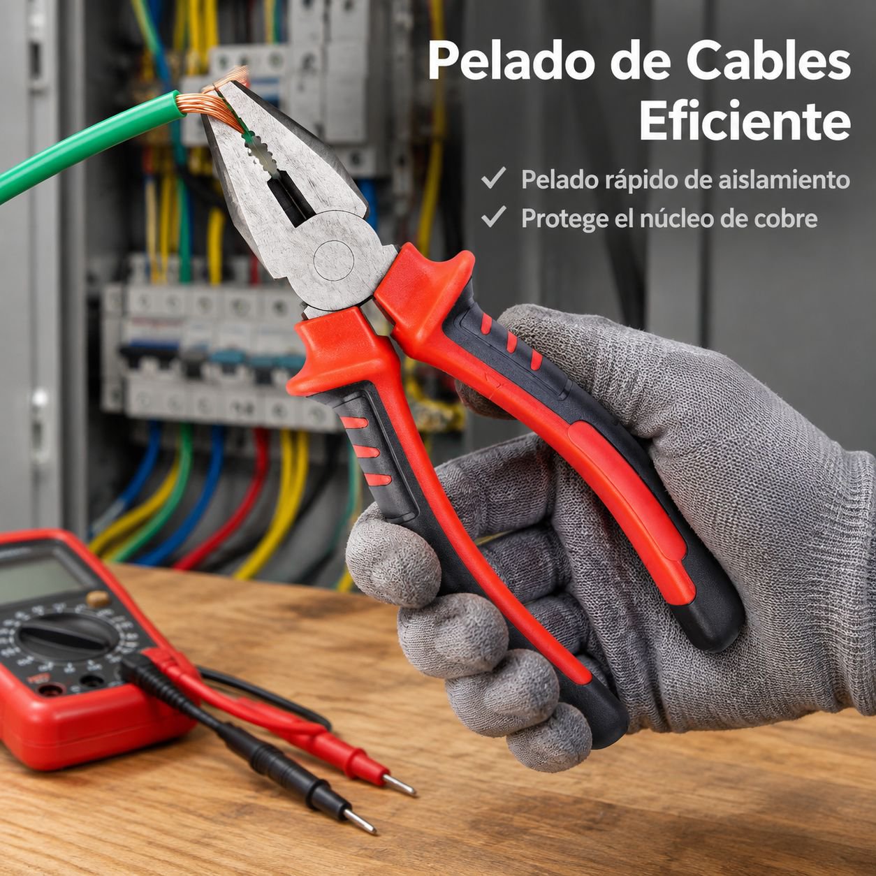 Alicates aislados para electricistas