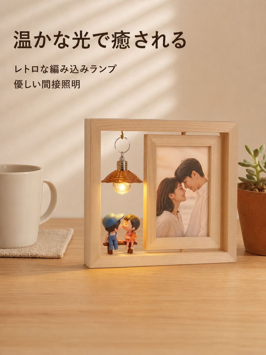 クリエイティブなカップル人形フォトフレーム