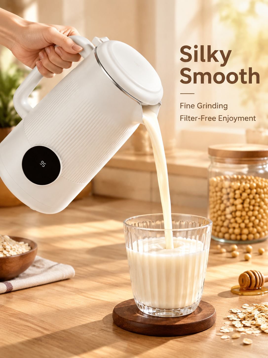 Silent No-Filter Micron Soymilk Blender