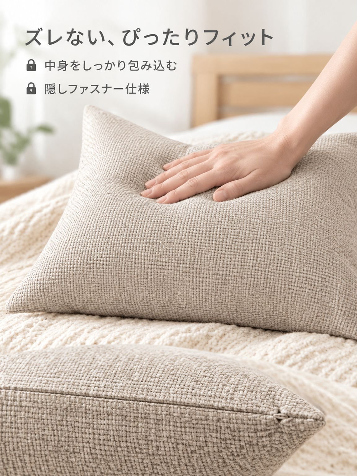 柔らかなソファ用クッションカバー