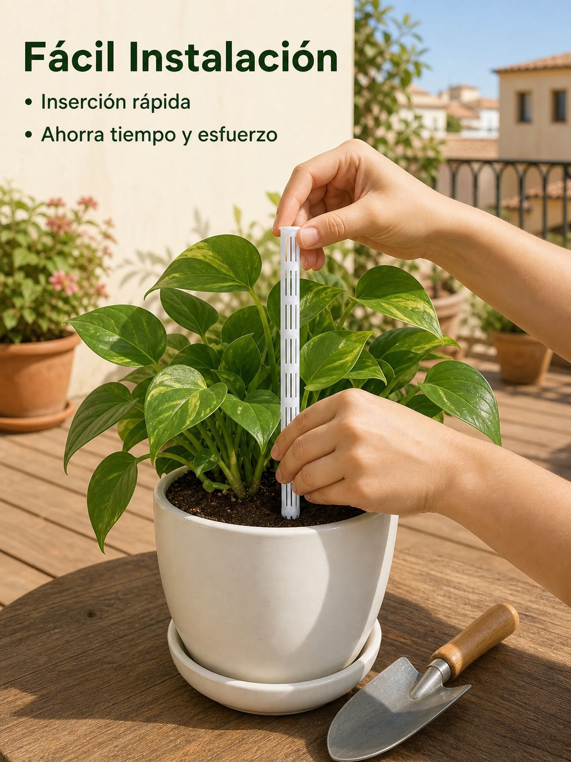 10 tubos de ventilación para macetas, evitan el encharcamiento y la pudrición de raíces