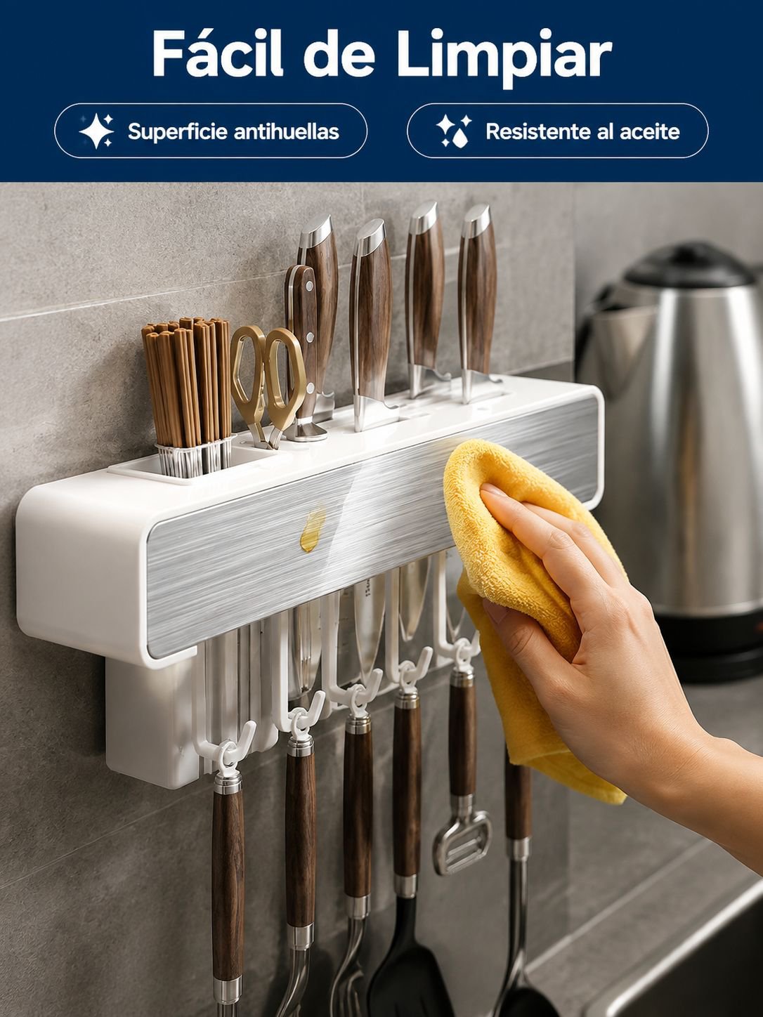 Escurridor multifuncional para fregadero