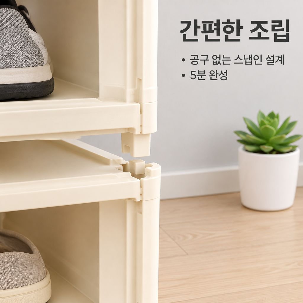 가정용 현관 다단 간이 신발정리대 공간절약 원룸 미니 신발 수납장