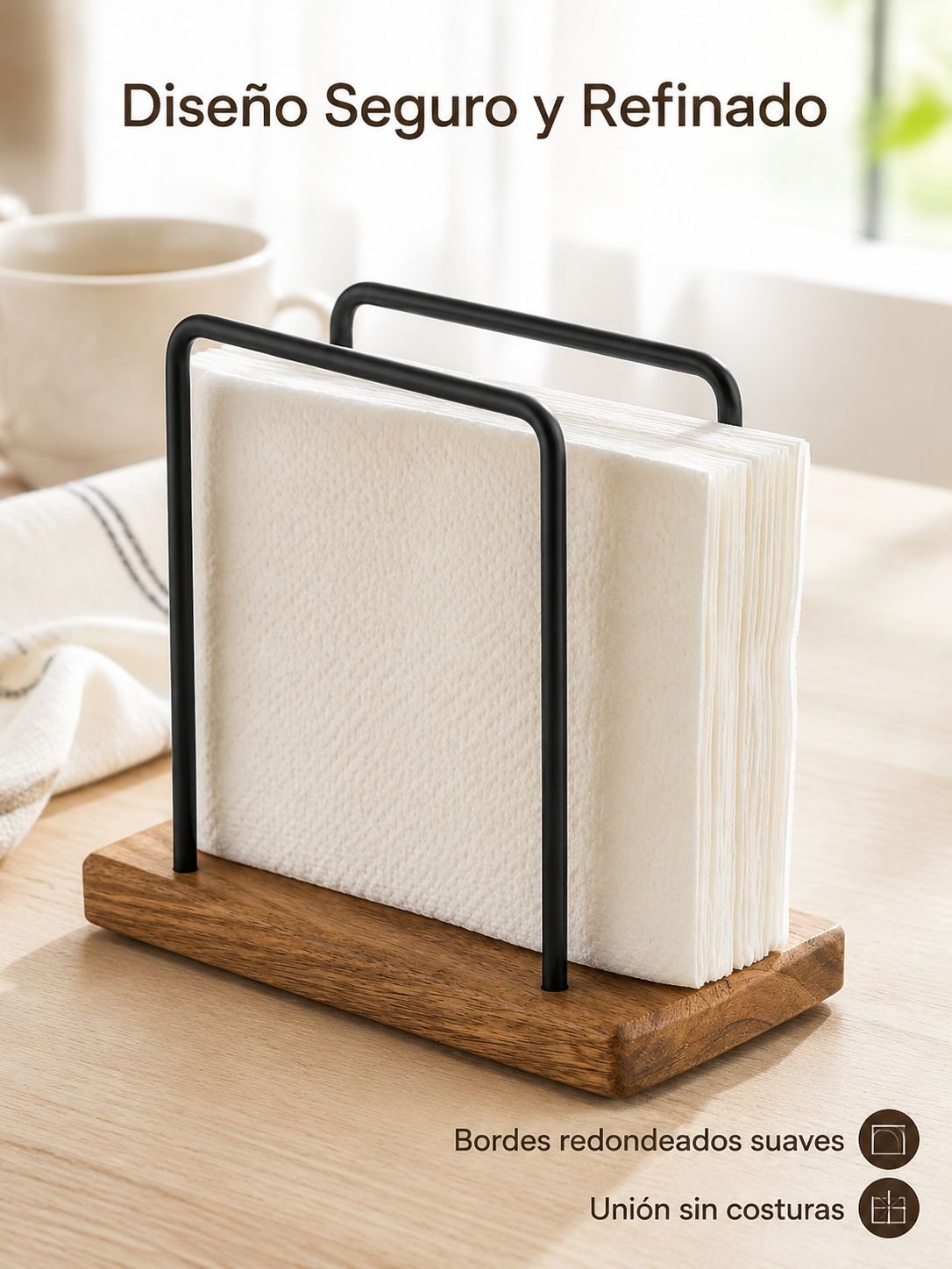 Base de madera para portar pañuelos
