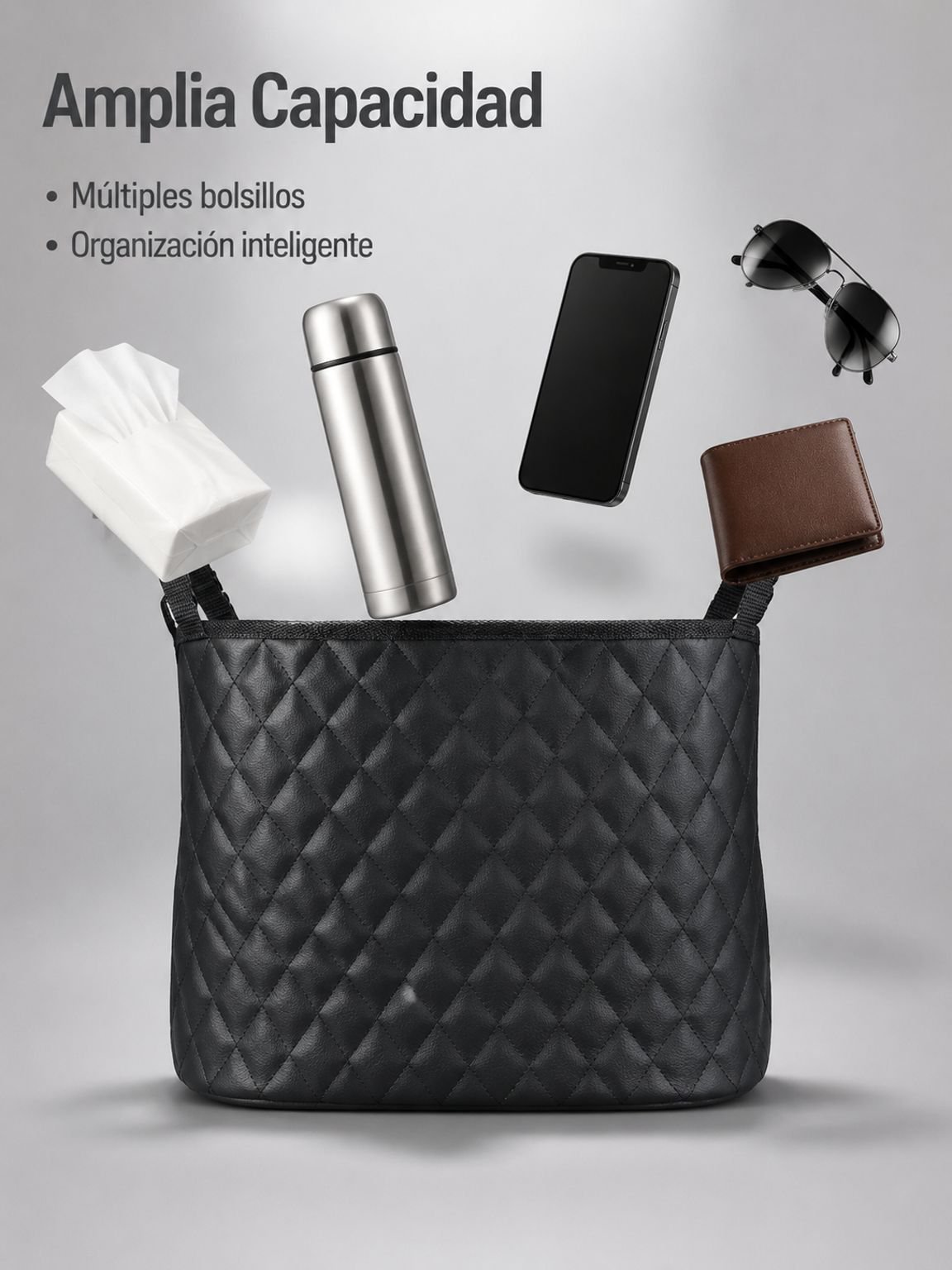 Bolsa colgante multifuncional para asiento de coche