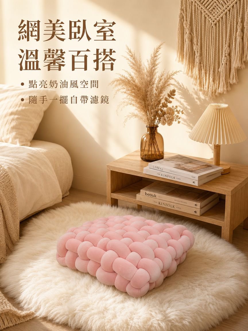 方形靠背抱枕