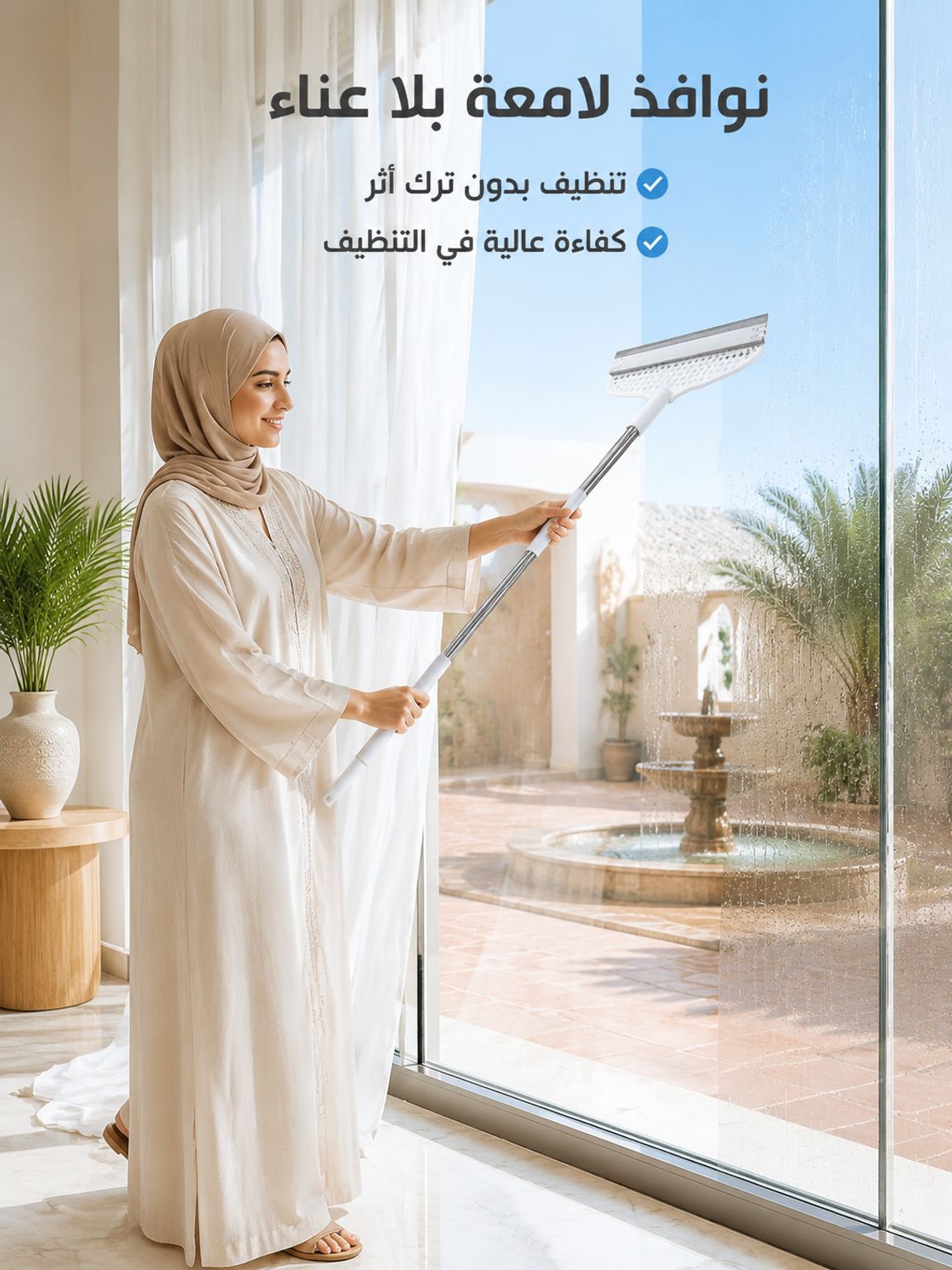 مكنسة متعددة الوظائف لتنظيف بقع الماء