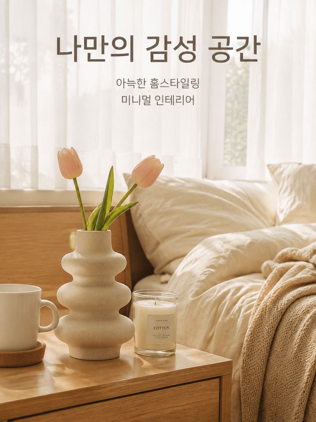 세라믹 무광 화병