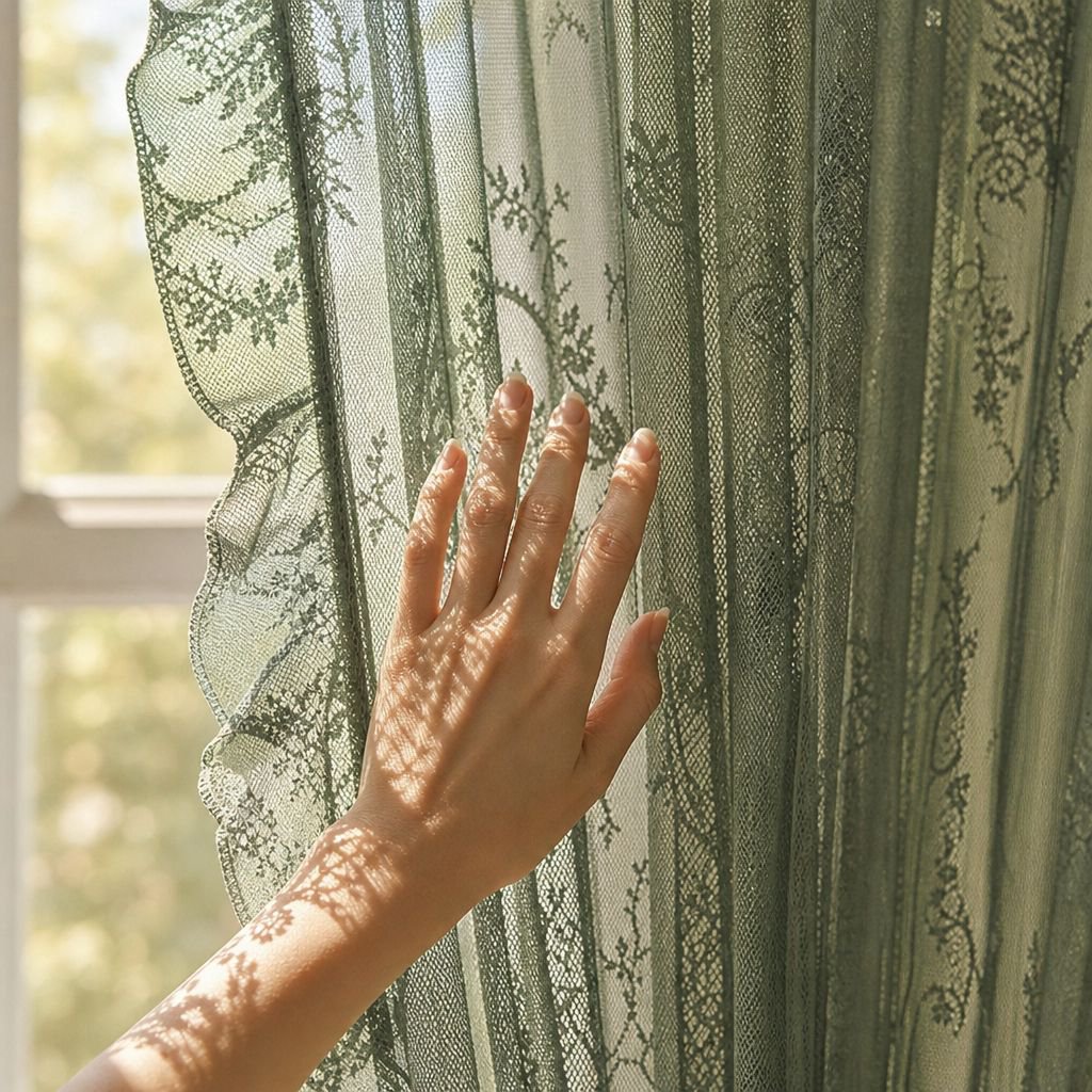 French country style lace curtains, sheer curtains, semi-blackout curtains for living room, bedroom,