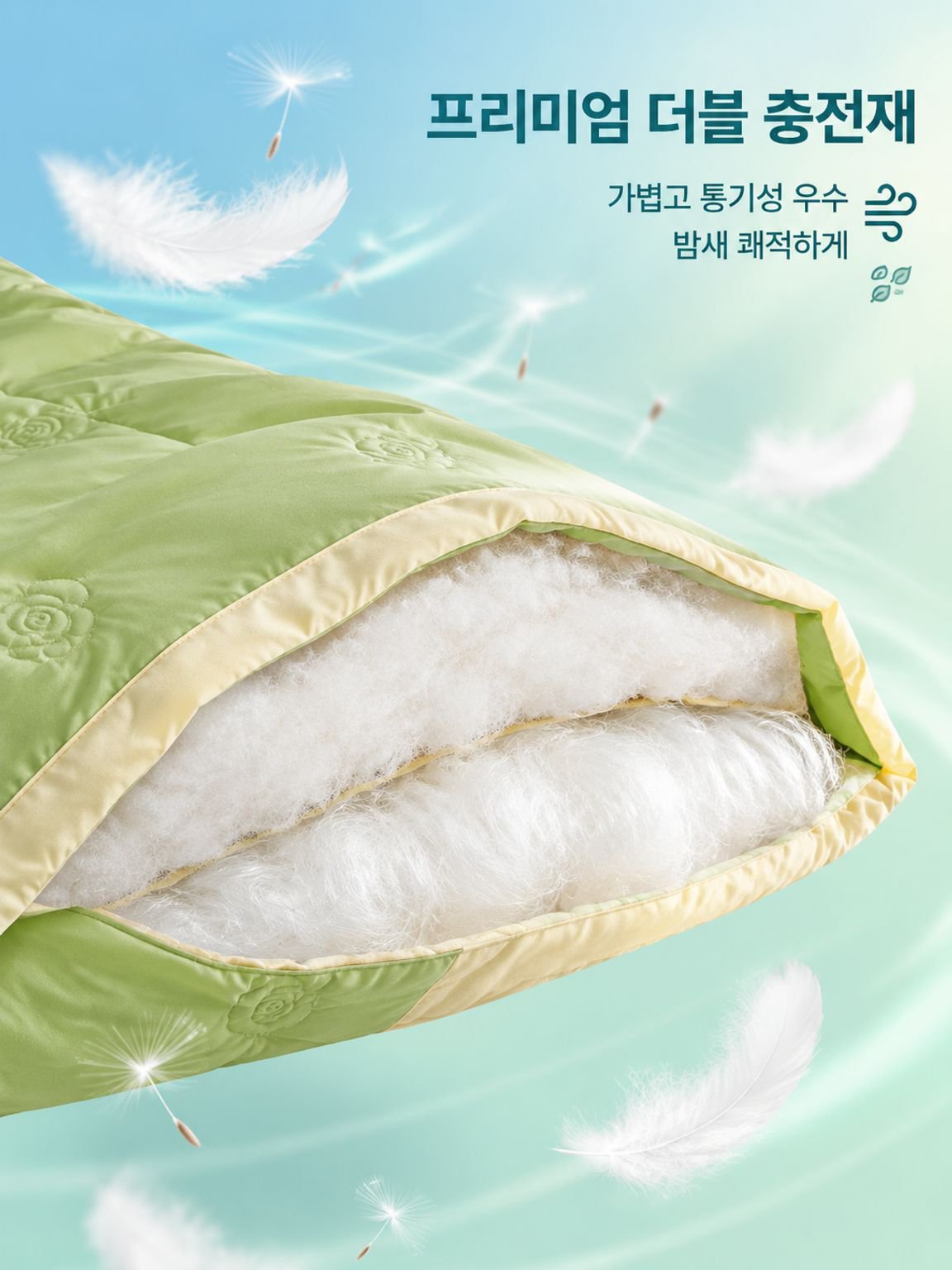  여름용 대두 충전 실크 이불