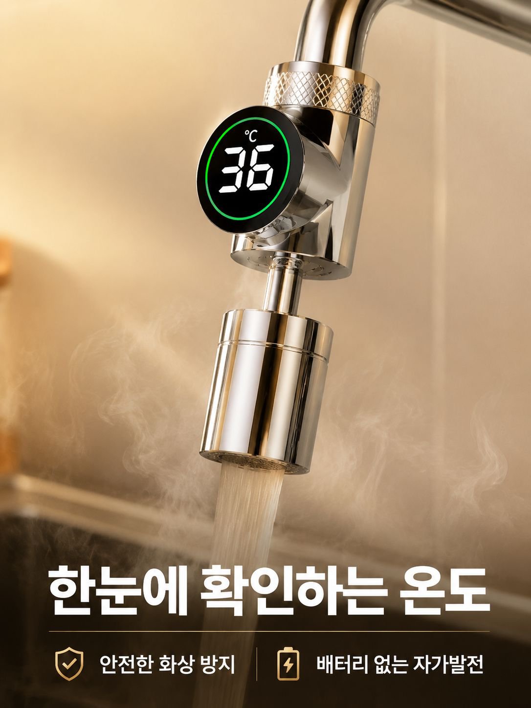 Rotatable Faucet Spout Extender for Easy Sink Cleaning