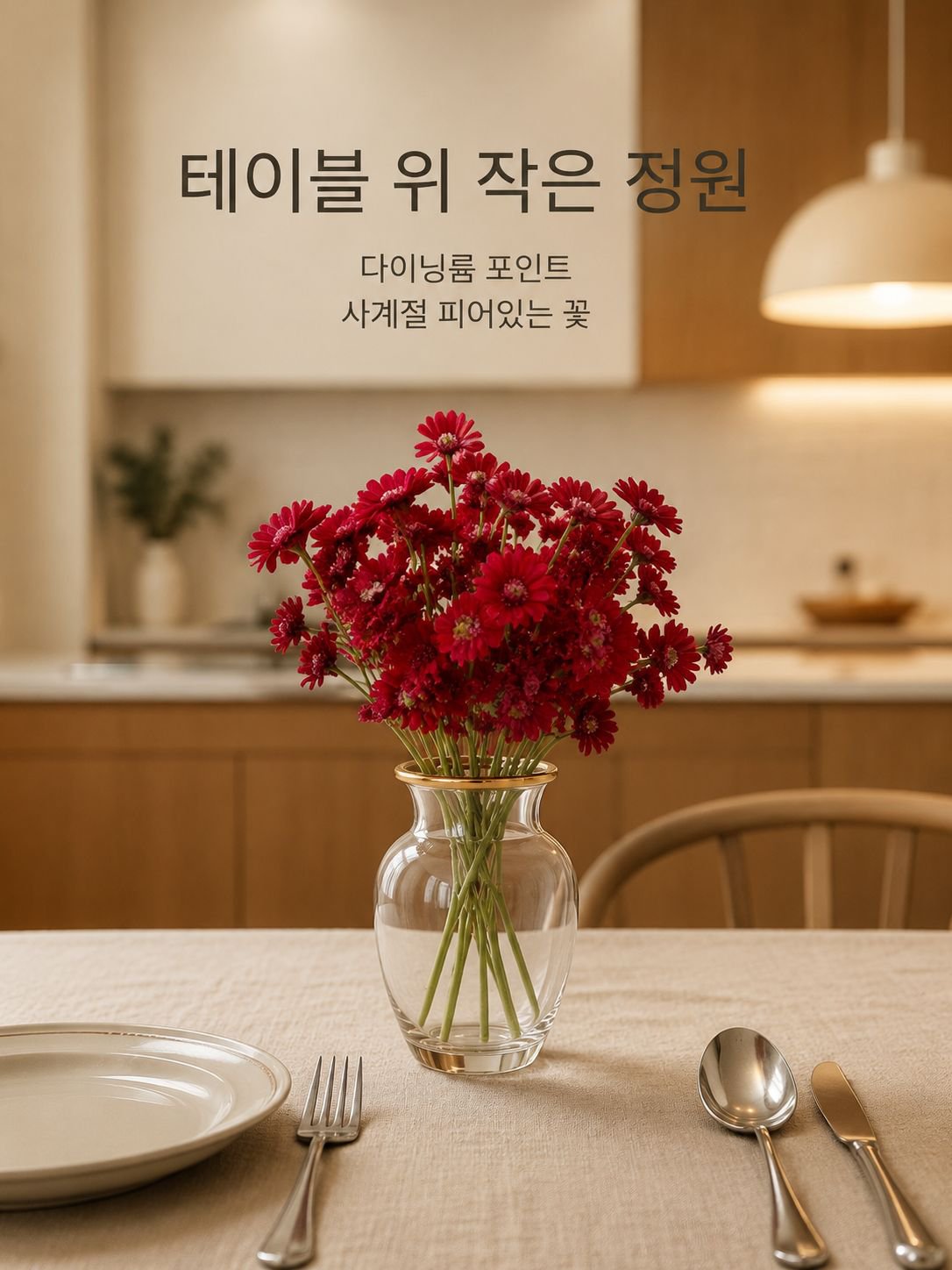인조 데이지 가지 장식품